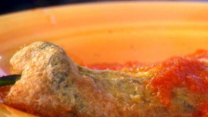 Stuffed Poblano Chiles Chiles Rellenos Recipe Marcela Valladolid Food Network