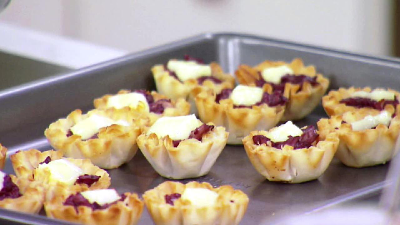 Brie-Merlot Mushrooms Bites