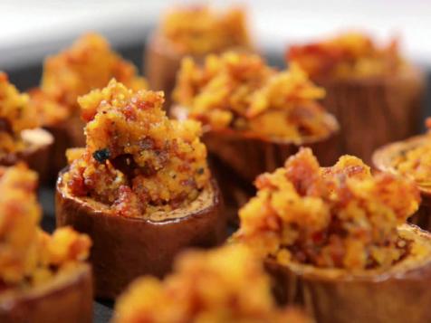 Cornbread-Stuffed Eggplant