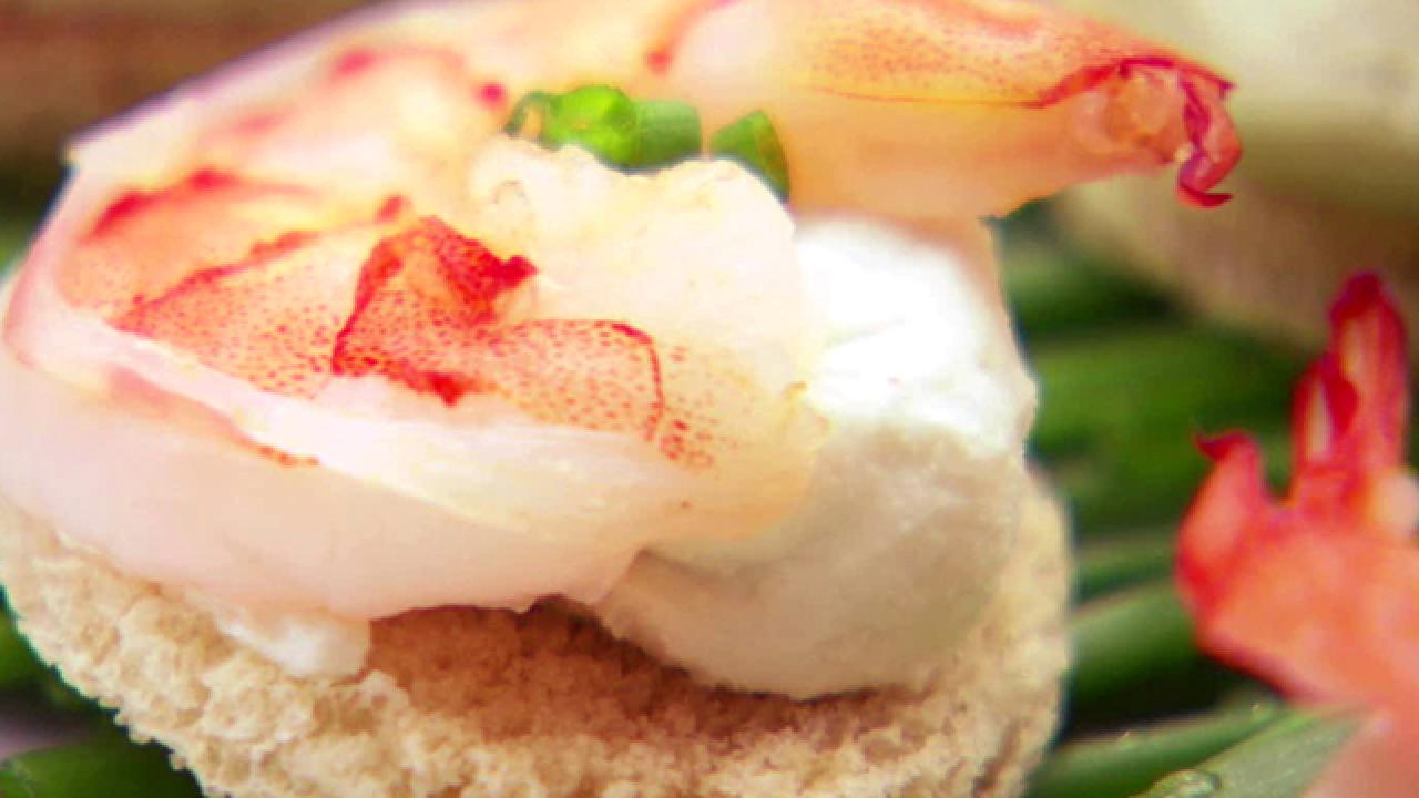 Shrimp and Horseradish Canapes