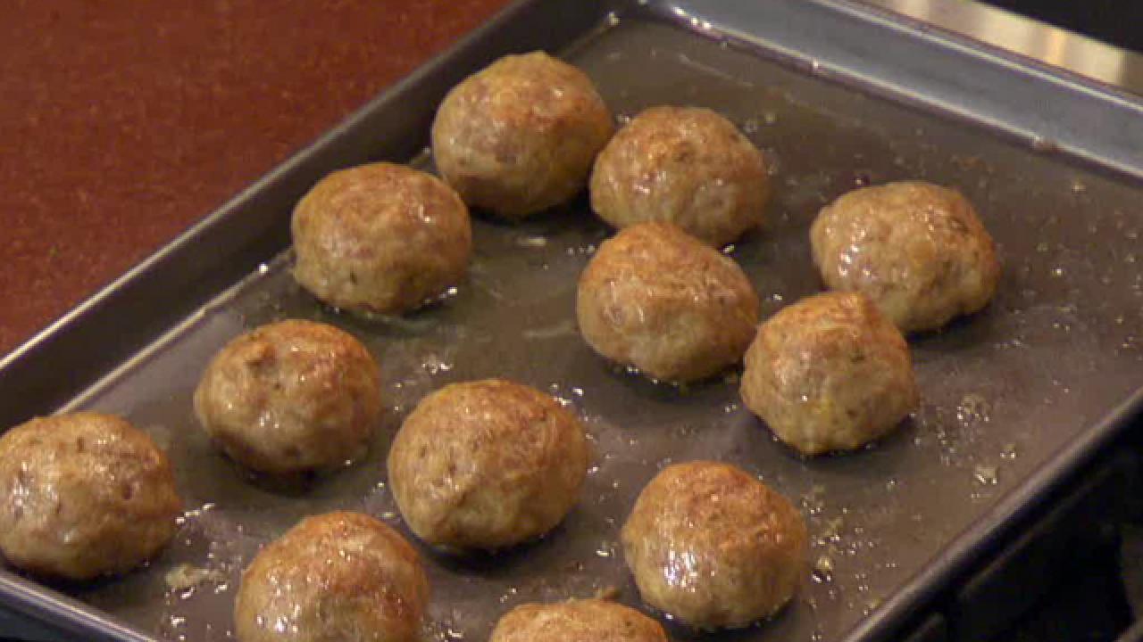 Stuffed Chicken-Sausage Balls