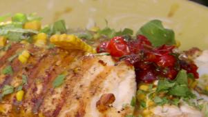 Grilled Halibut and Corn Curry
