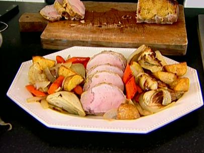 Apple Stuffed Pork Loin Roast Recipe | Paula Deen | Food Network