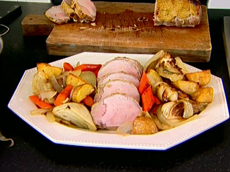 Roast Loin of Pork with Fennel Recipe Ina Garten Food Network