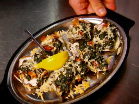 Oysters Rockefeller With Guy Fieri on Diners, Drive-Ins and Dives