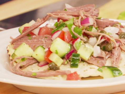 Shredded Beef Tostadas