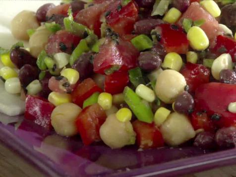 Black Bean Chickpea Salad