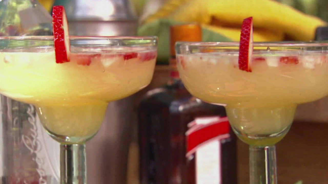 Strawberry-Rhubarb Margaritas
