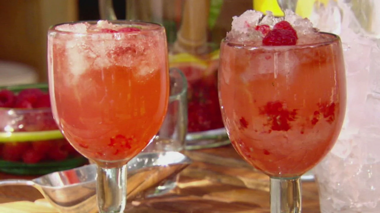 Raspberry-Basil Cocktails