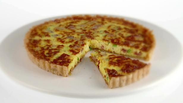 Breakfast Tart with Pancetta and Green Onions image