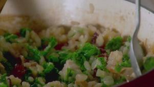 Risotto With Bacon and Kale