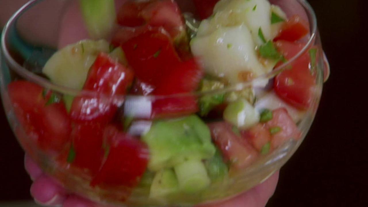 Fresh Halibut Ceviche Salad