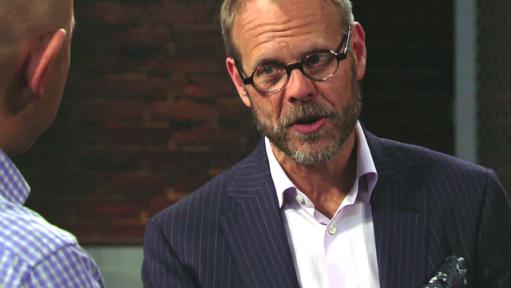 Alton Brown - My favorite tool in Cutthroat Kitchen: the salamander.