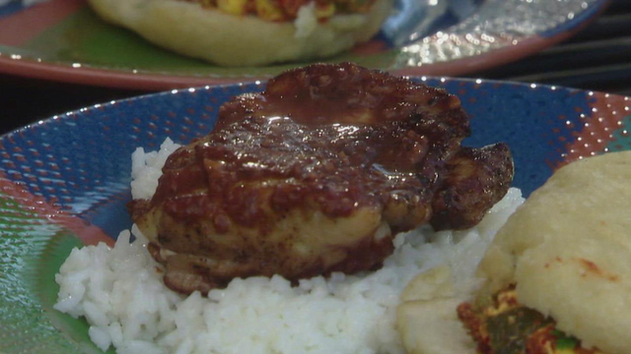 Brined Chicken With Mole Sauce