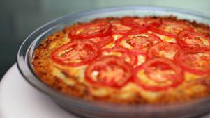 Tomato Pie With Cheddar Crust