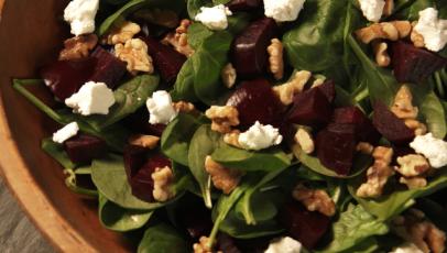 Roasted Beet Salad with Walnuts and Goat Cheese-image