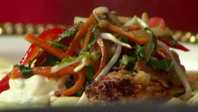 Satay Chicken Salad Wraps