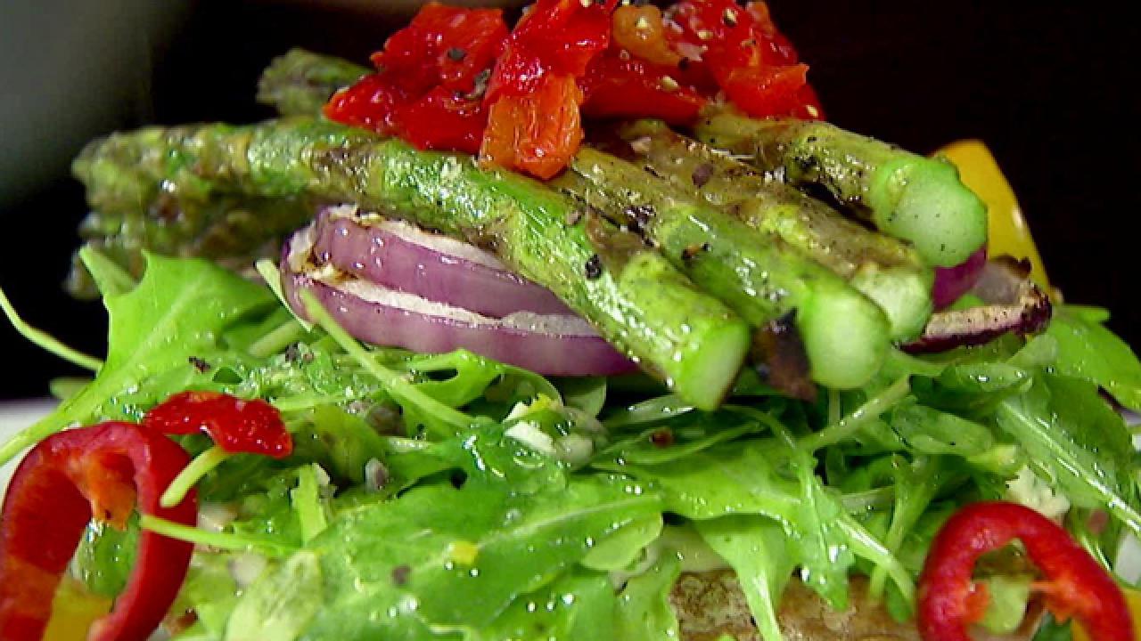 Open-Faced Asparagus Sandwich