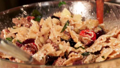 Eggplant and Sausage Pasta Salad Recipe | Nancy Fuller | Food Network