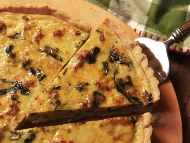 Sausage, Spinach and Potato Tart Recipe | Nancy Fuller | Food Network