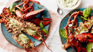 Grilled Lobster in Herb Butter