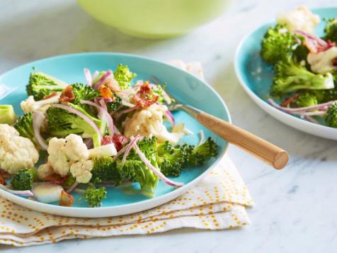 Broccoli and Cauliflower Salad