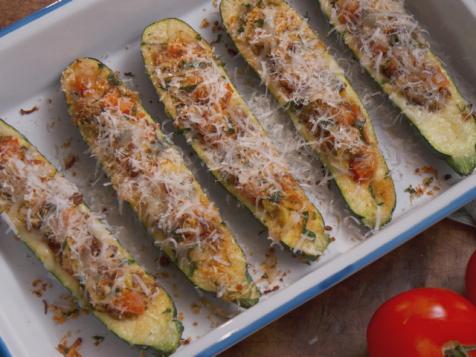 Sausage-Stuffed Zucchini Boats