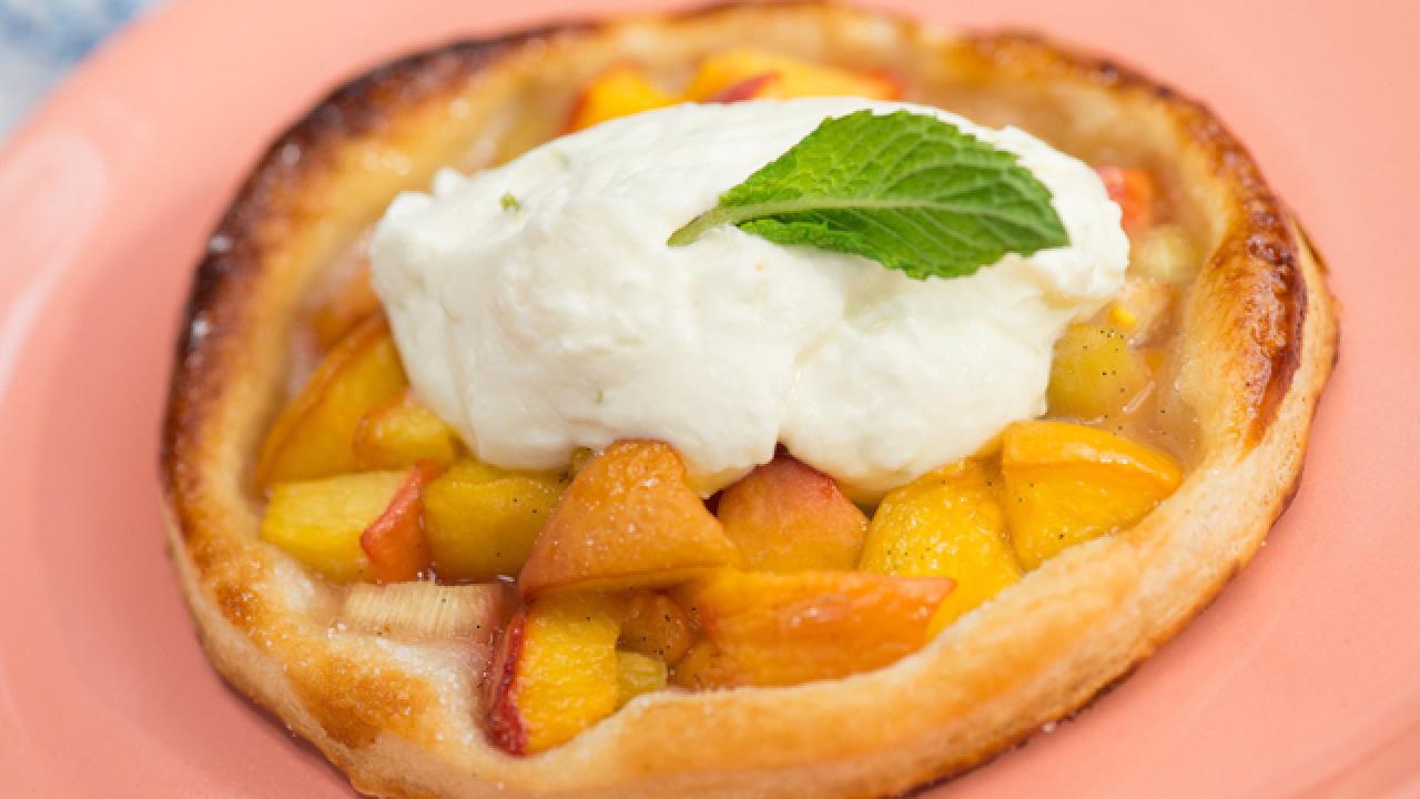 Summer Peach-Rhubarb Crostata