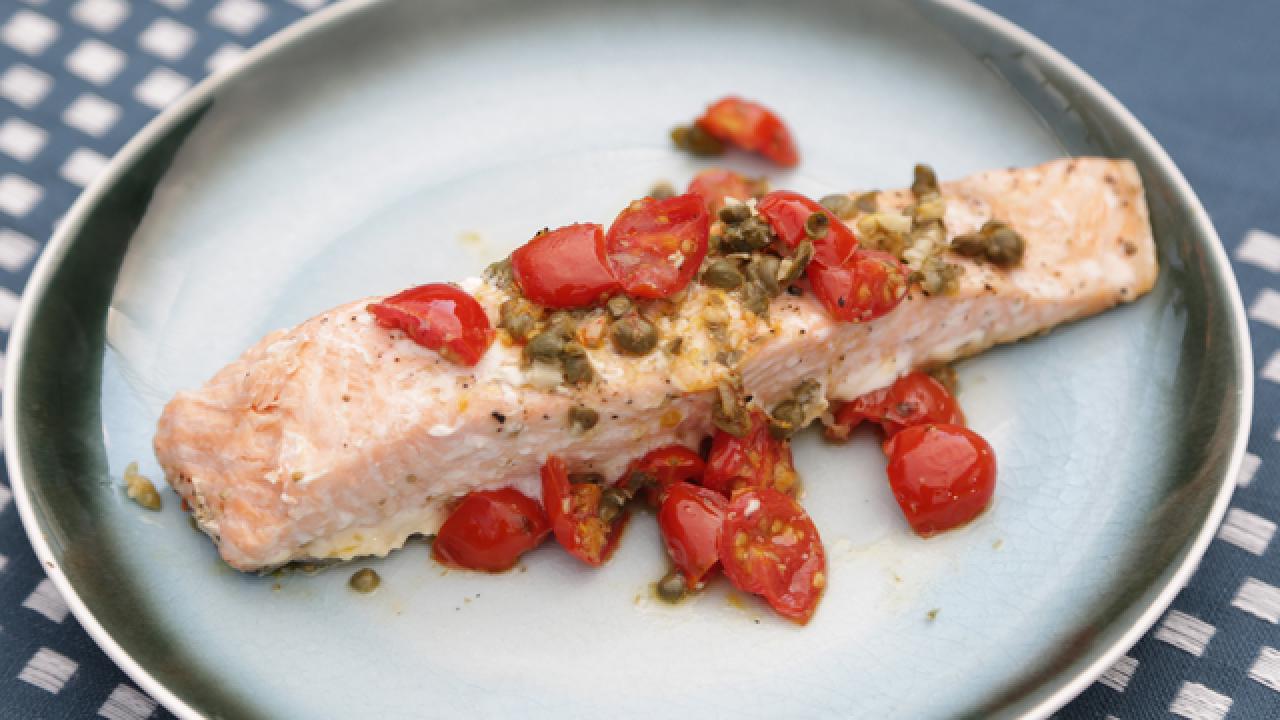 Salmon, Tomatoes and Capers