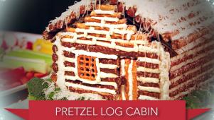 Pretzel Log Cabin