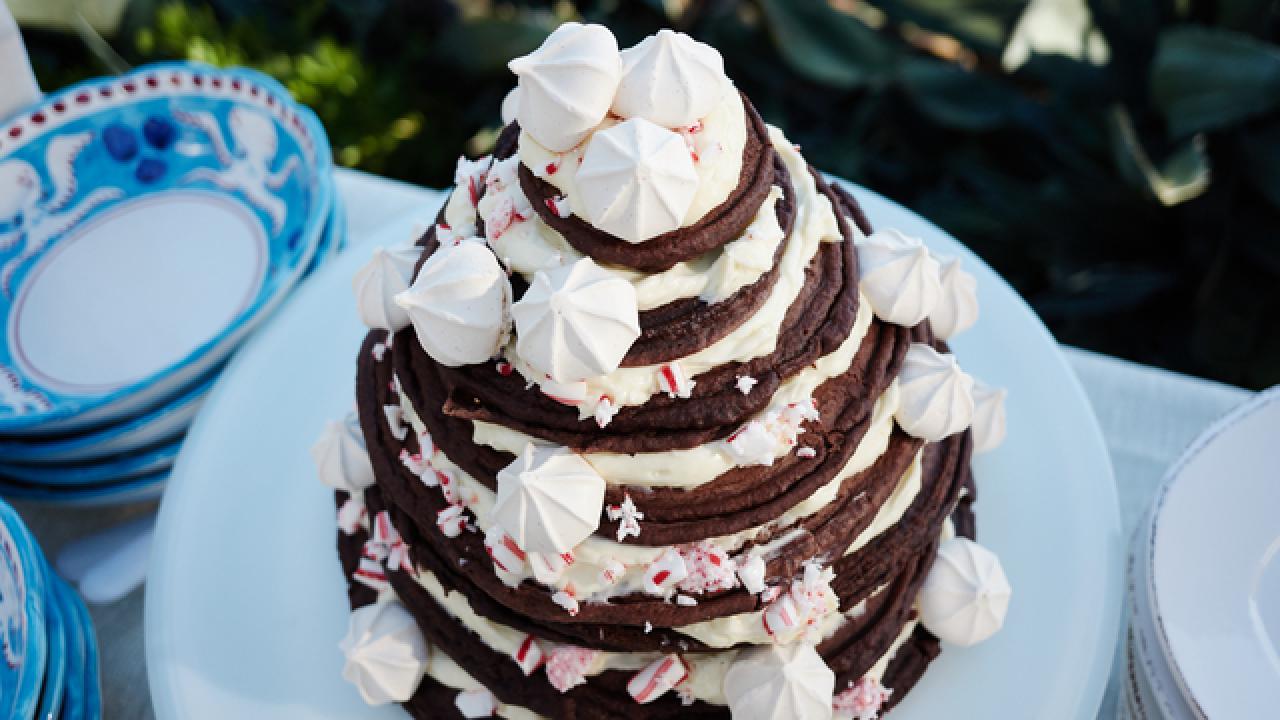 Chocolate Candy Cane Tower