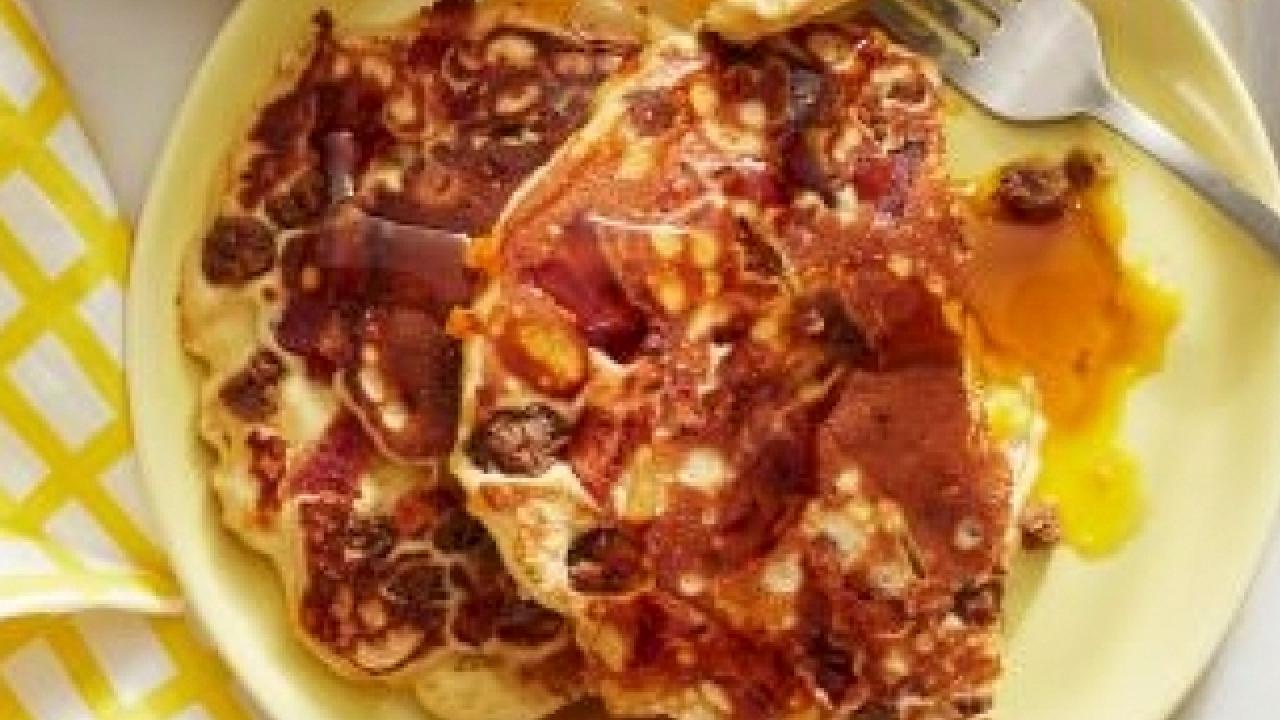 Bacon, Egg and Cheese Pancakes