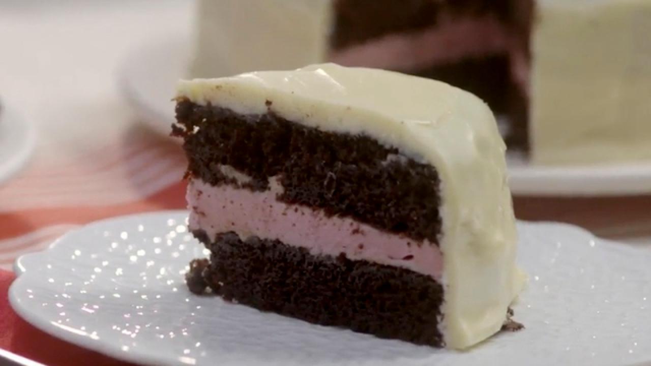 Chocolate Raspberry Mousse Candy Cake
