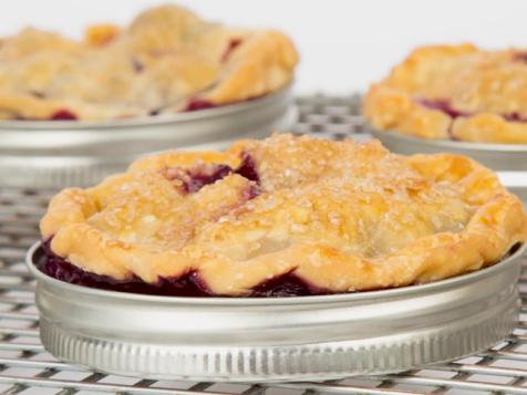 Blueberry-Peach Lid Pies