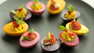Rainbow Deviled Eggs