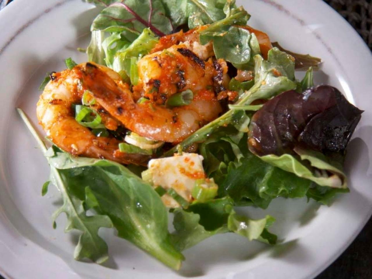 Grilled Shrimp Salad - Eating Bird Food