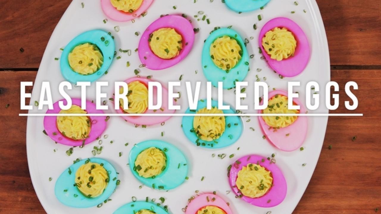 Dyed Deviled Eggs