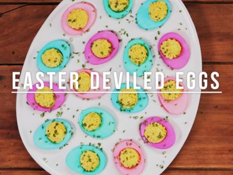 Dyed Deviled Eggs