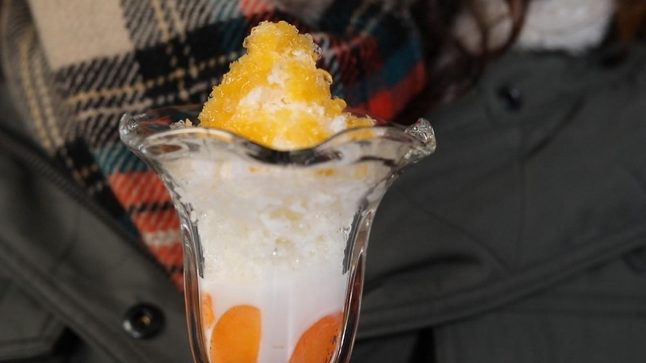 Sweet Apricot Shaved Ice