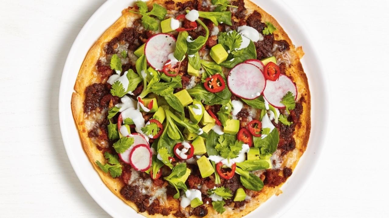Mexican Pizzas with Chorizo