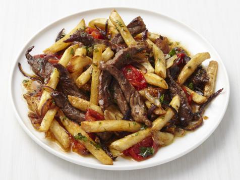 Beef Stir-Fry with Fries