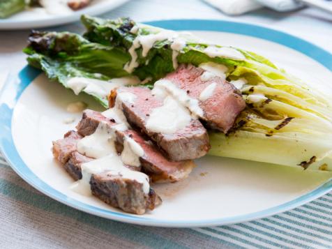 Grilled Steak and Caesar Salad
