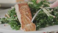 Seared Salmon with Kale Salad