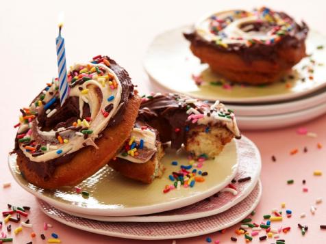 Birthday Cake Doughnuts