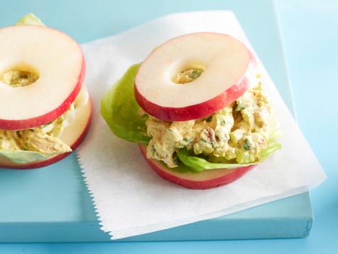 Chicken Salad on Apple Rounds