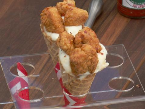 Chicken and Waffle Cones