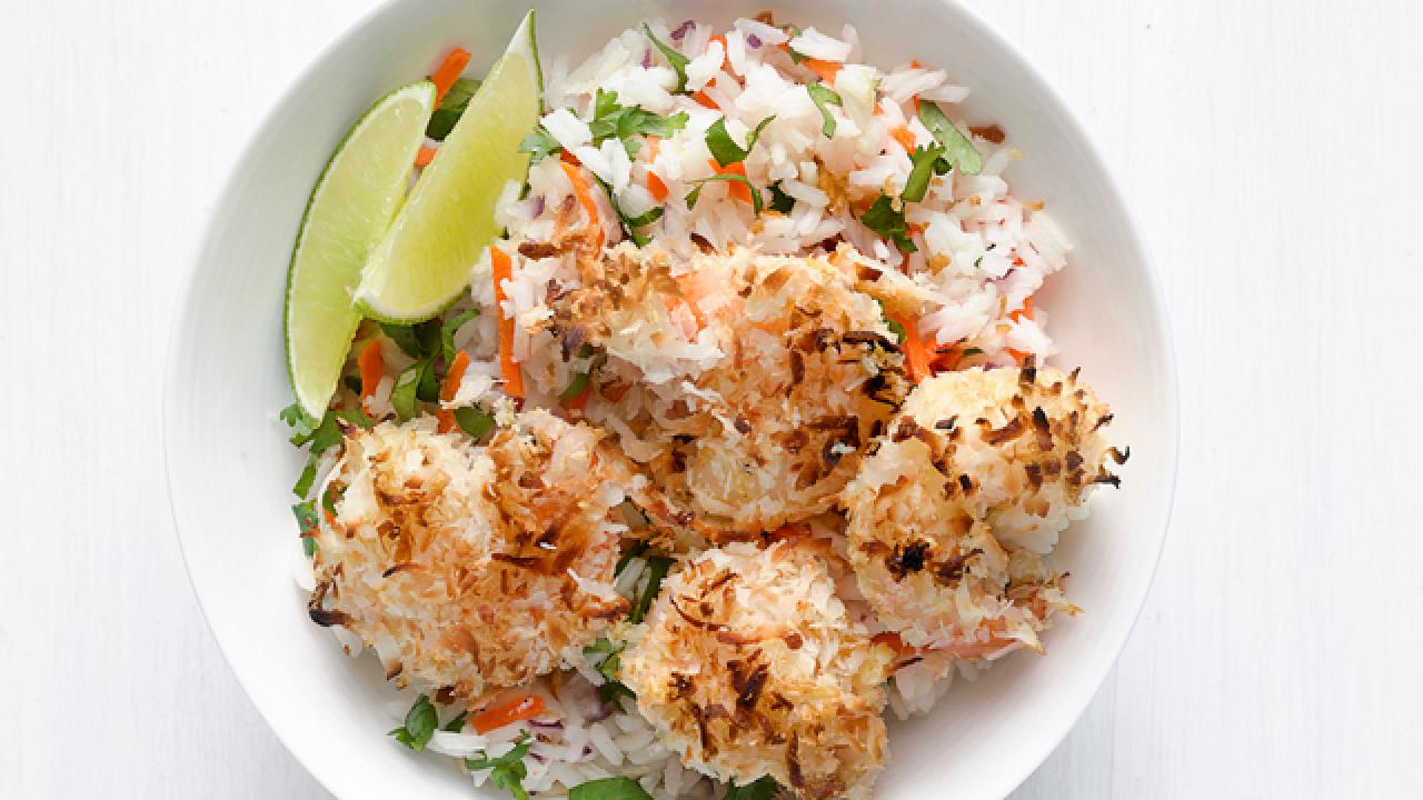 Coconut Shrimp with Rice