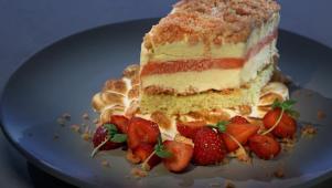 Strawberry Shortcake Baked Alaska