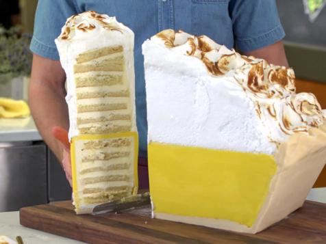 Lemon Meringue Pie Slice Cake