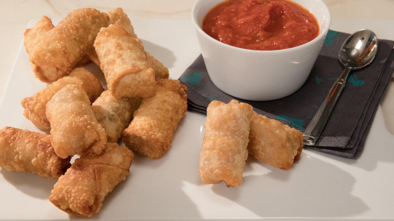Salami and Cheese Egg Rolls